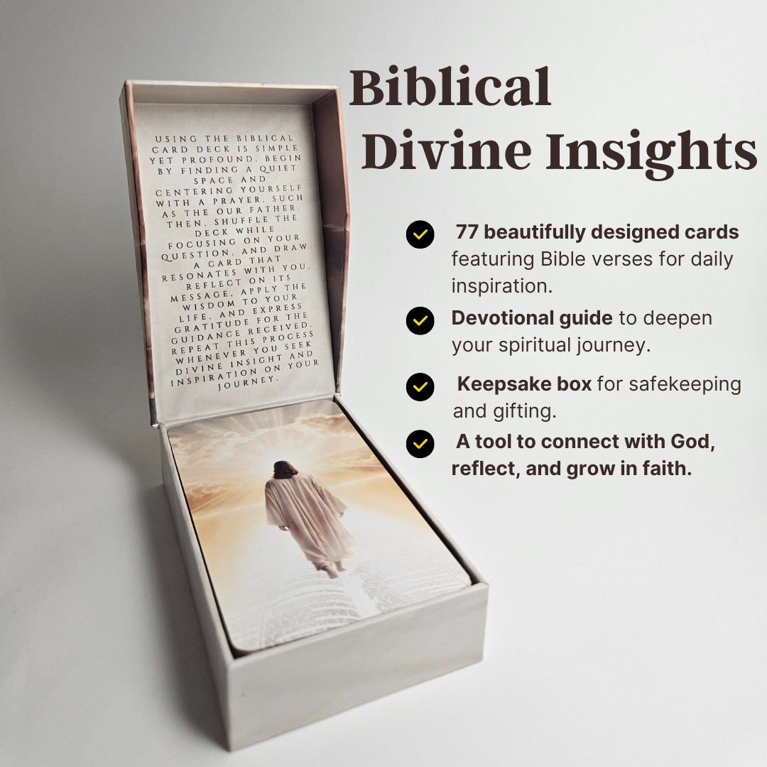 Biblical Divine Insights | Inspirational Card Deck for Daily Spiritual